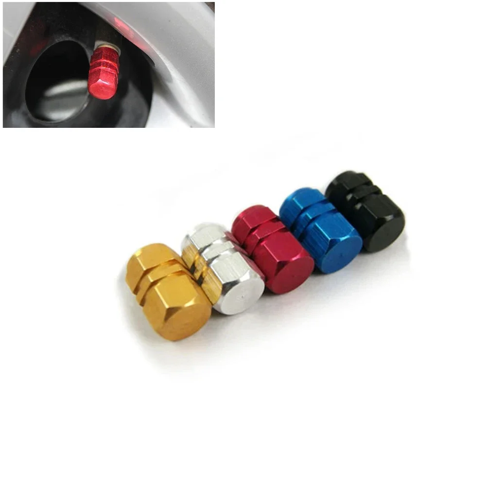 

Car Wheel Rim Valve Stem Cover Aluminum Car Tire Valve Caps Hex Alloy Auto Truck Bike Motorcycle Tyre Air Dust Cap Accessory