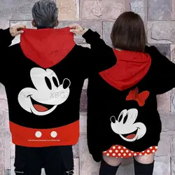 Disney-Sweat à capuche PVD pour hommes et femmes, joli sweat à capuche, tenue de couple, vêtements de couture, haut tendance, Y2k, nouveau, 2024