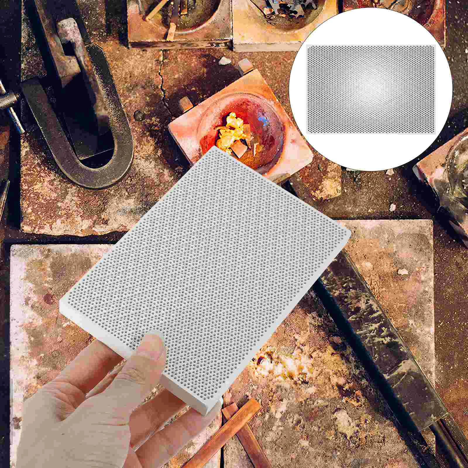 Insulation Welding Tile Backing Plate Jewelry Making Soldering Board Panel for Melting Gold Honeycomb Boards Parts Tool Casting