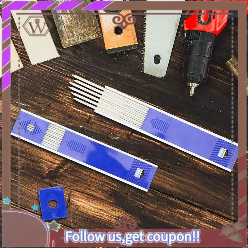 أحدث 96 قطعة من أقلام الرصاص للنجار 2.8 مم باللون الأبيض والأقلام الرصاص الميكانيكية الصلبة