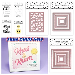 Knus & Kram Dies Metal Cutting Dies Stamps for Scrapbook Diary Decoration Paper Craft Embossing Template DIY Paper Handmade