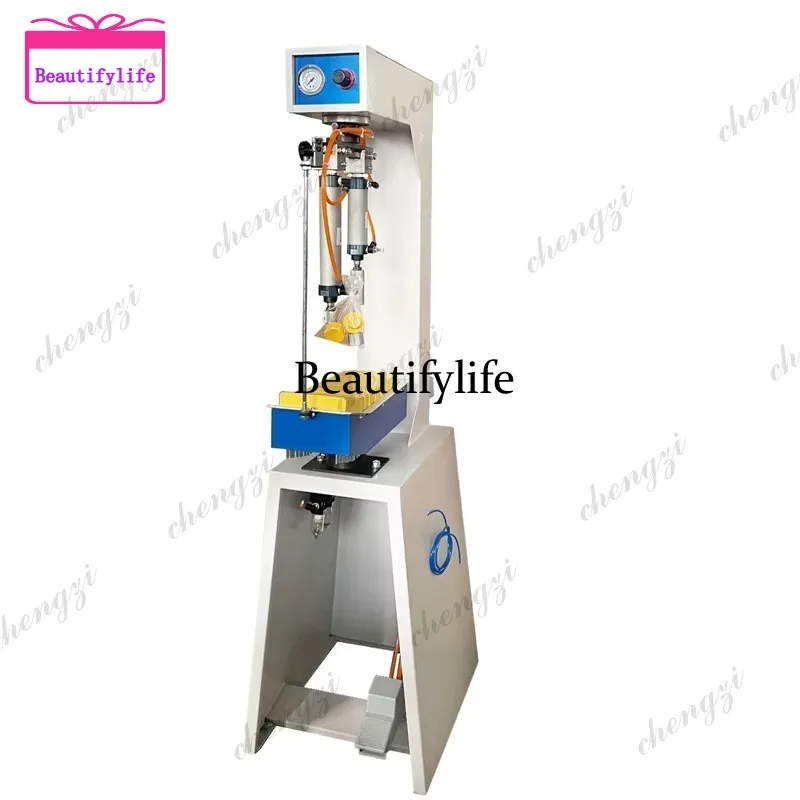 

A55 Simple pneumatic casual shoe edge sole side marking machine for sports shoe production