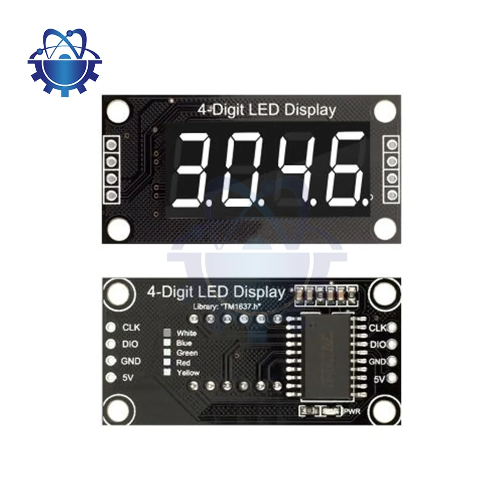 TM1637 Display 4 Bits Nixie Digital LED Display Module 0.36 inch Clock 7 Segments Digital Display Tube Module for Arduino