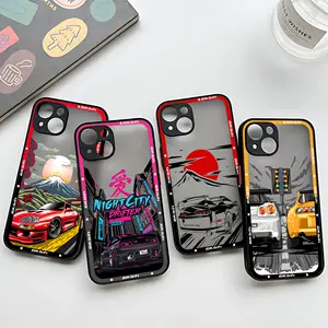Bilashmart Sports Racing JDM Drift car Phone Case iPhone 17 16e 16 15 14 13 12 11 Mini Pro Air Max 7 8 6 6s Plus Matte Clear Back Cover