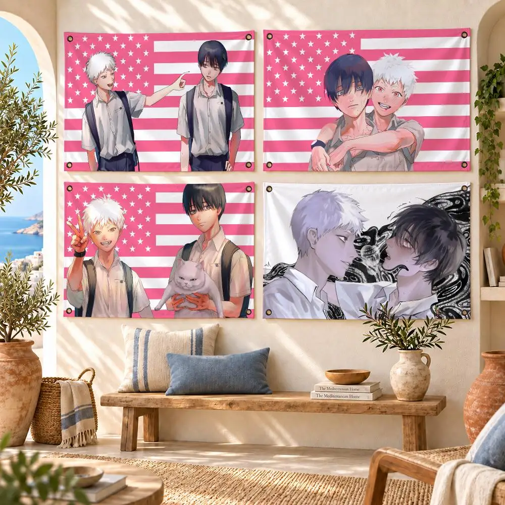 Anime The S-Summer Hikaru Died Flags Horizontal High Density Knitted Fabric European Simple For Durable Outdoor Indoor Use