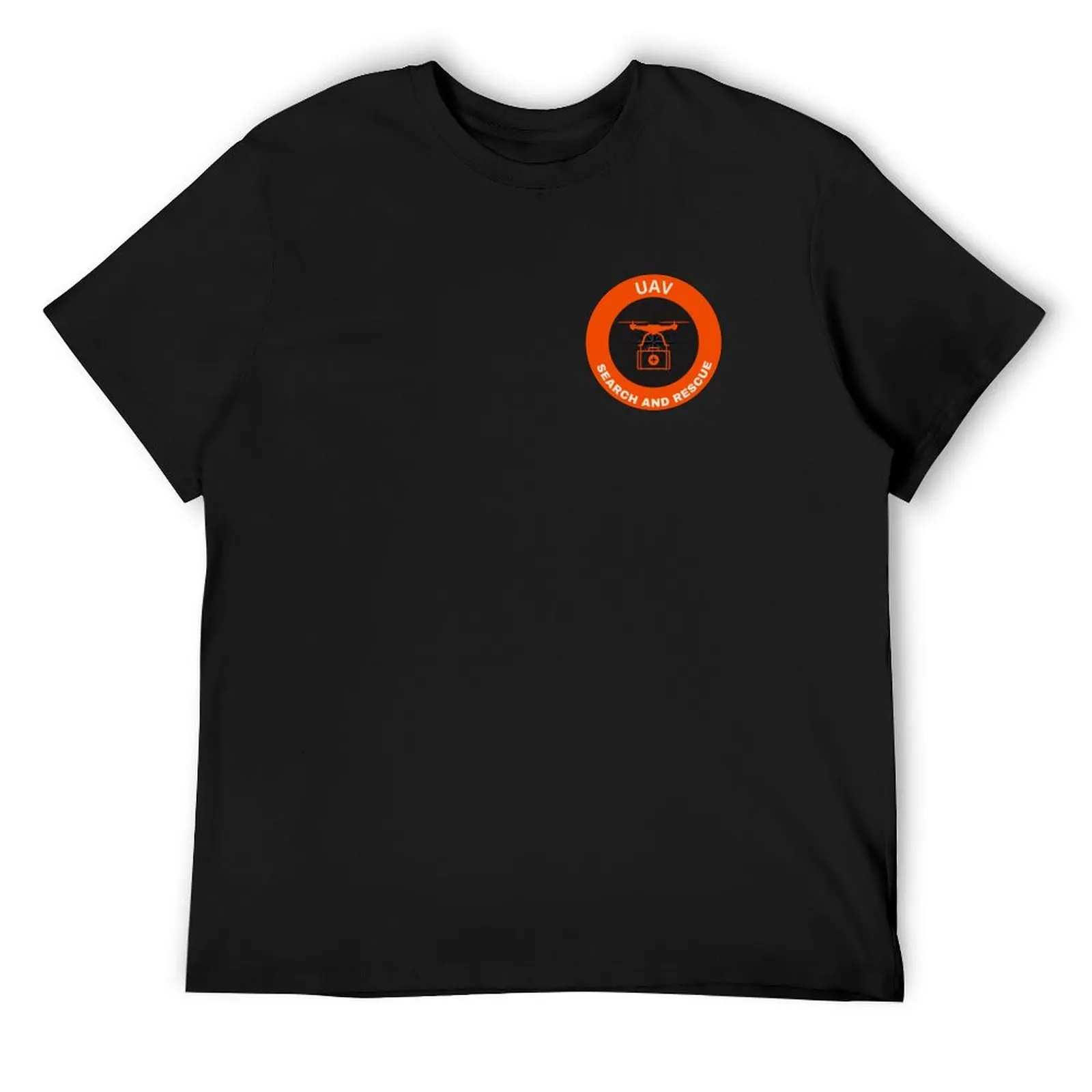 

Drone UAV Search and Rescue SAR/Safety orange T-Shirt for a boy plain Men's t-shirts