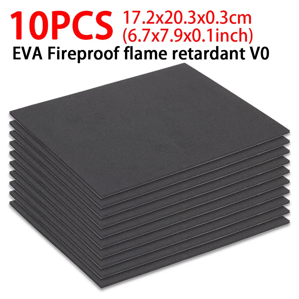 10pcs Adhesive EVA Foam Board Insulation for 3.2V 280Ah 320Ah 310Ah 90Ah Lifepo4 Battery Pack Diy 3mm Thickness 203*172mm