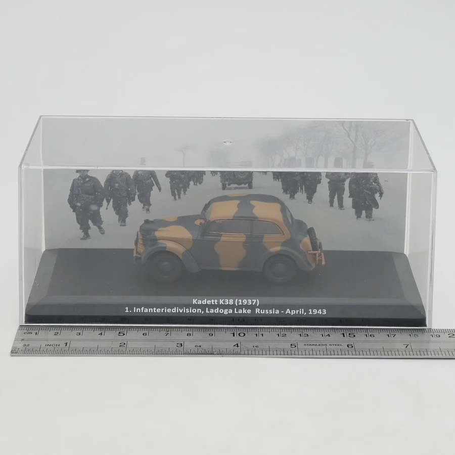 

Литой под давлением Ixo масштаб 1:43 Opel Kadett K38 1937 года, Вторая мировая война, немецкая модель военного автомобиля Opel, Коллекционная игрушка, подарок, сувенир