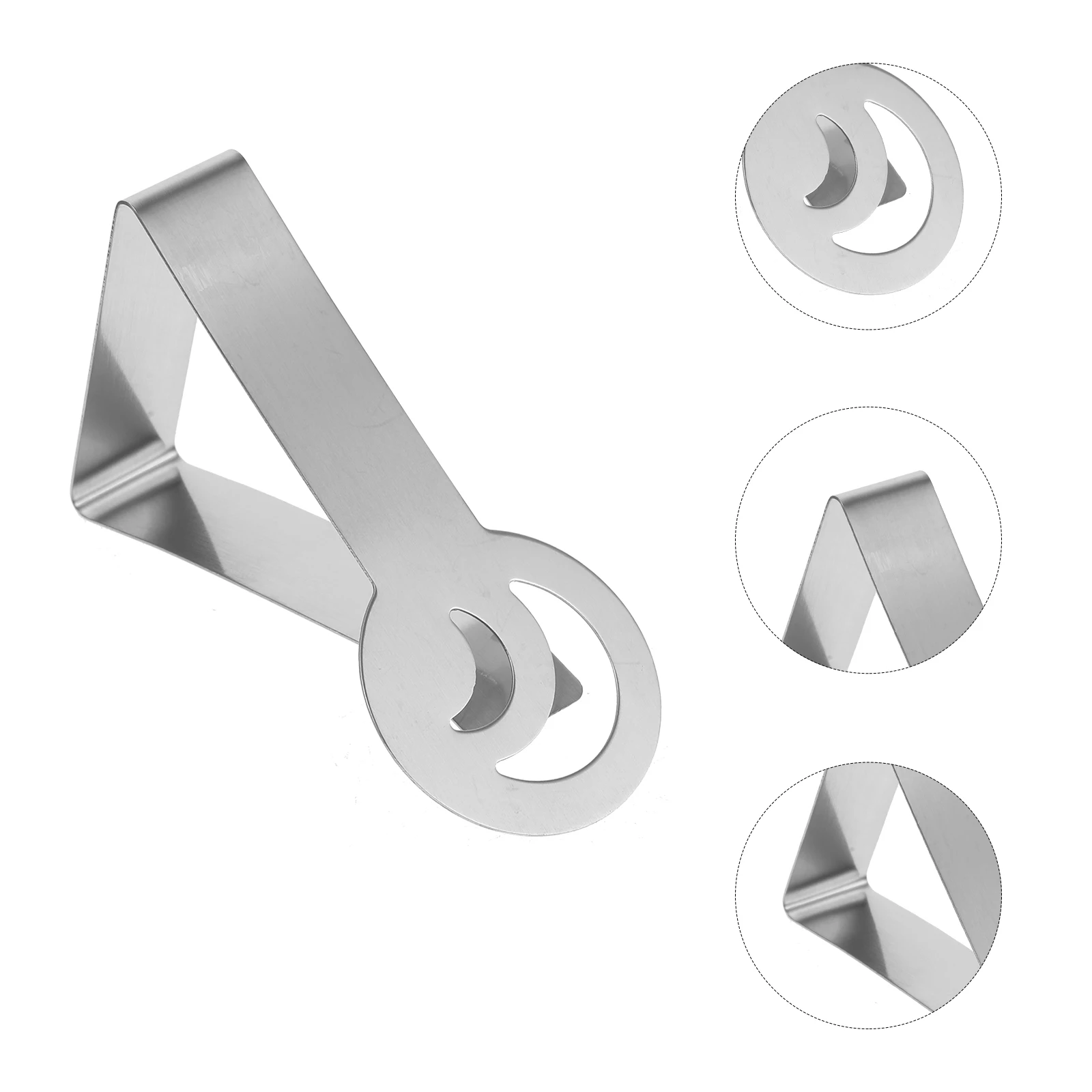 

4pcs Clips Stainless Steel Outdoor Tables Fixing Picnic Cover Holder Tablecloth Stainless Steel Tablecloth Clip Clamps Cloth