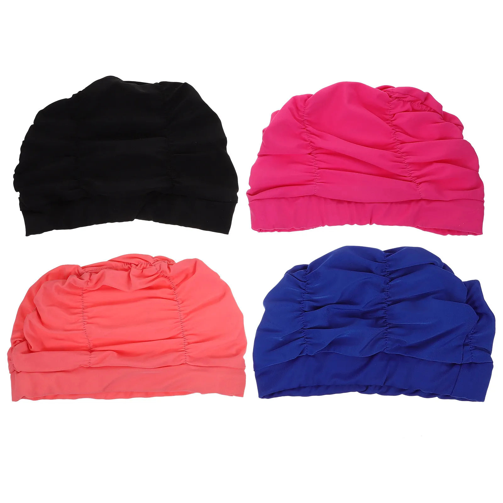 touca-de-natacao-feminina-4-unidades-cabelo-longo-confortavel-elastica-para-meninas-adultos-leve-protecao-para-os-cabelos