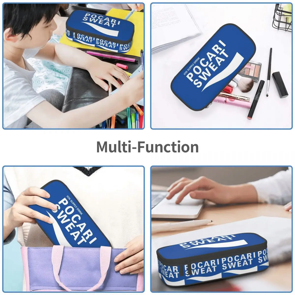 مقلمة Just Some Pocari Sweat Merch للأولاد والبنات، صندوق هدايا، حقيبة أقلام رصاص، لوازم القرطاسية، حقيبة حامل القلم