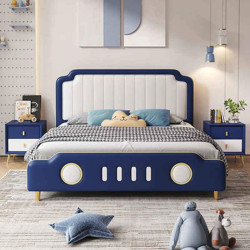 سرير أطفال بسيط فاخر آمن قابل للتوسيع عادي مخصص سرير أطفال فردي تصميم الأميرة بنات Lettino Per Bambini أثاث منزلي #2