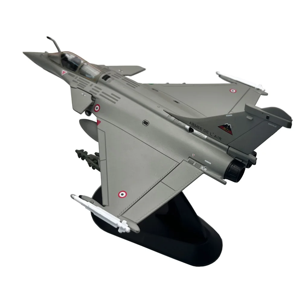 1:100 France Rafale C Libya War Fighter Toy Jet Aircraft Metal Military Diecast Plane Toy Model for Collection or Gift