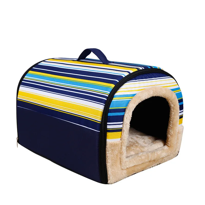 

Winter Dog Kennel Warm Dog House Mat Detachable Washable Dogs Bed Nest Deep Sleep Tent for Medium Large Dogs House dog Supplies