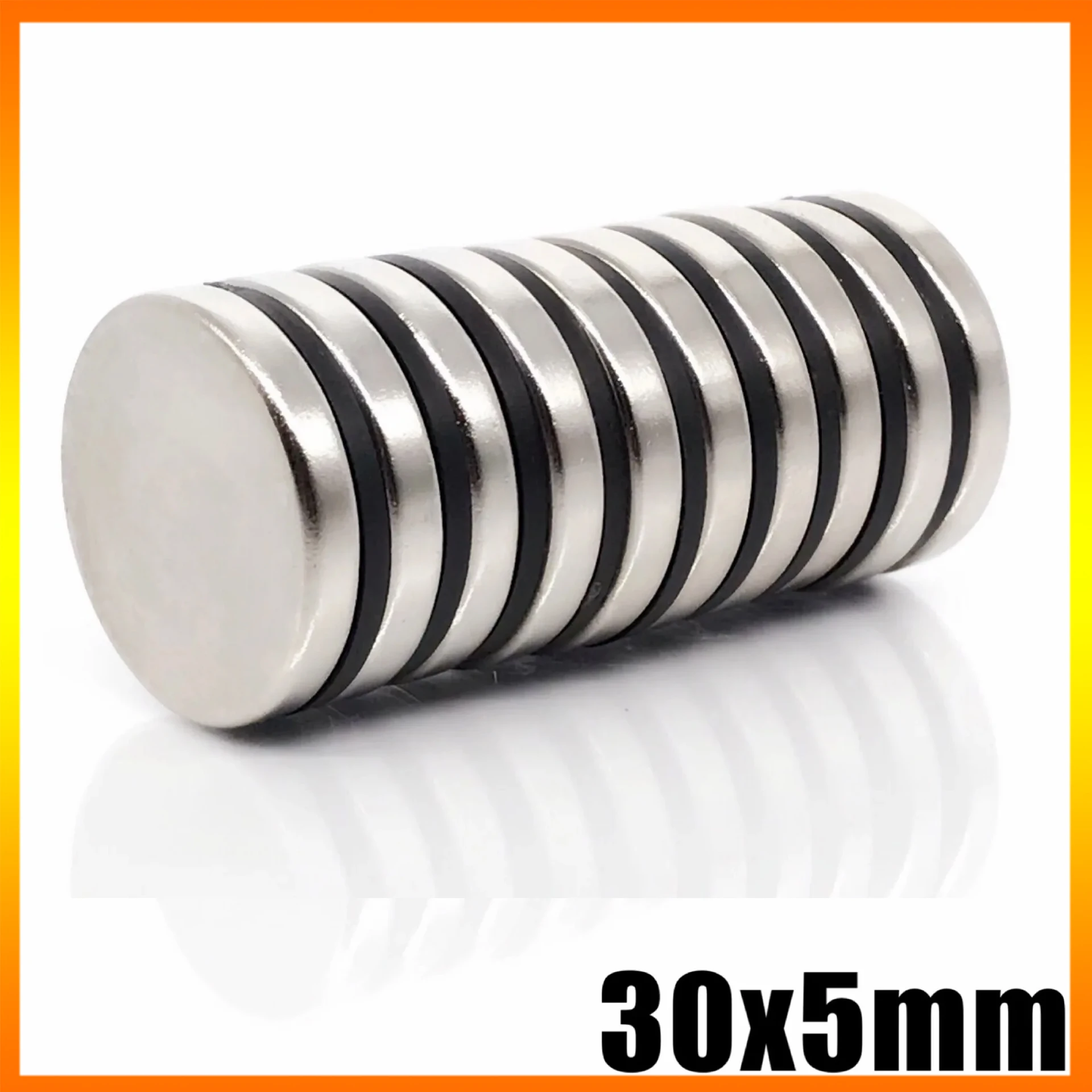 

30x5mm Magnet 2/10/20/50pcs Round Shape Office Refrigerator Whiteboard Garage Tool Kitchen 30*5mm Accessory