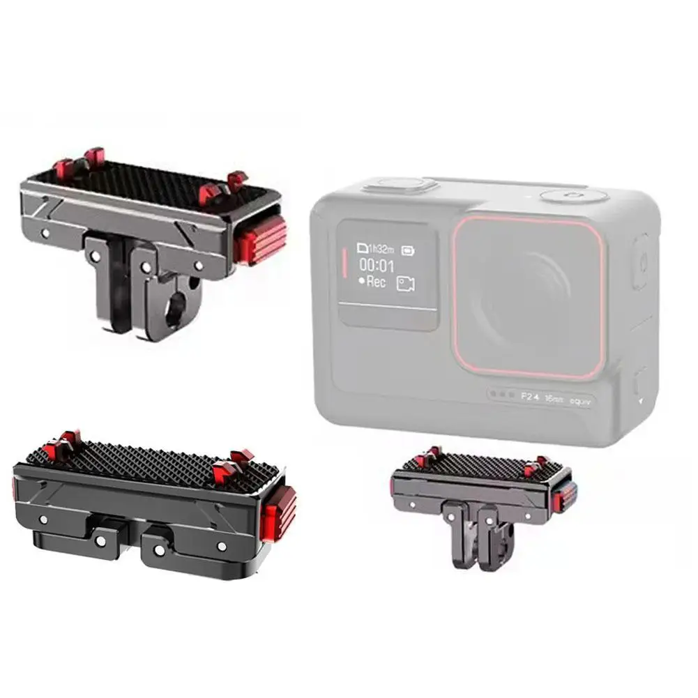 

Магнитный быстроразъемный адаптер для Insta360 AcePro2, адаптер для винтовых устройств 1/4 дюйма, адаптер для штатива для экшн-камеры, аксессуары