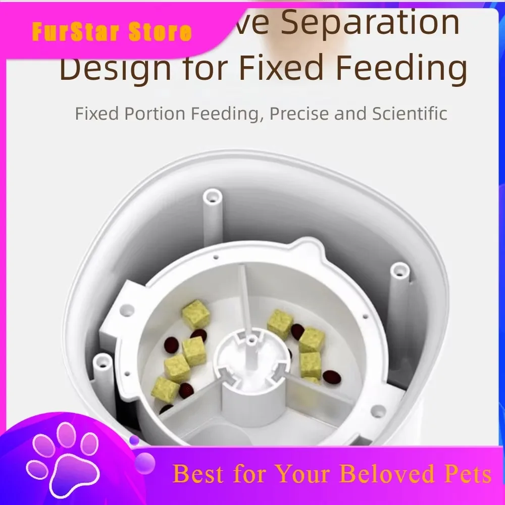 Furstar4L Capacity WIFI Smart Pet Feeder USB Charge Timer Function Automatic Pet Feeder Sealed With App Control