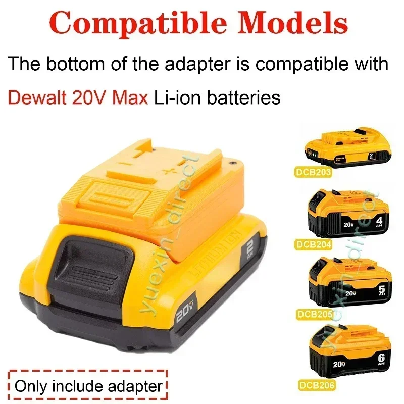 Battery Adapter For Dewalt 18V Lithium Converter to for Ozito Power X-Change 18V Cordless Tools Connector(NO Battery )