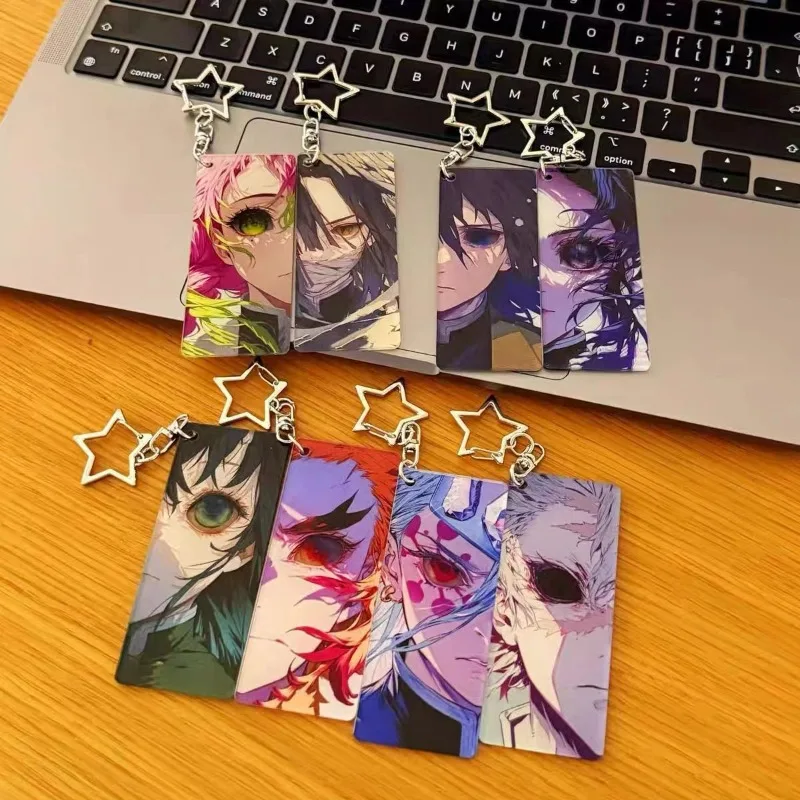 Demon Slayer: Blade Eyes Blade Glowing Acryl Schlüsselanhänger Love Pillar Transparenter Kartenanhänger Anime Peripherie Ornament Geschenk