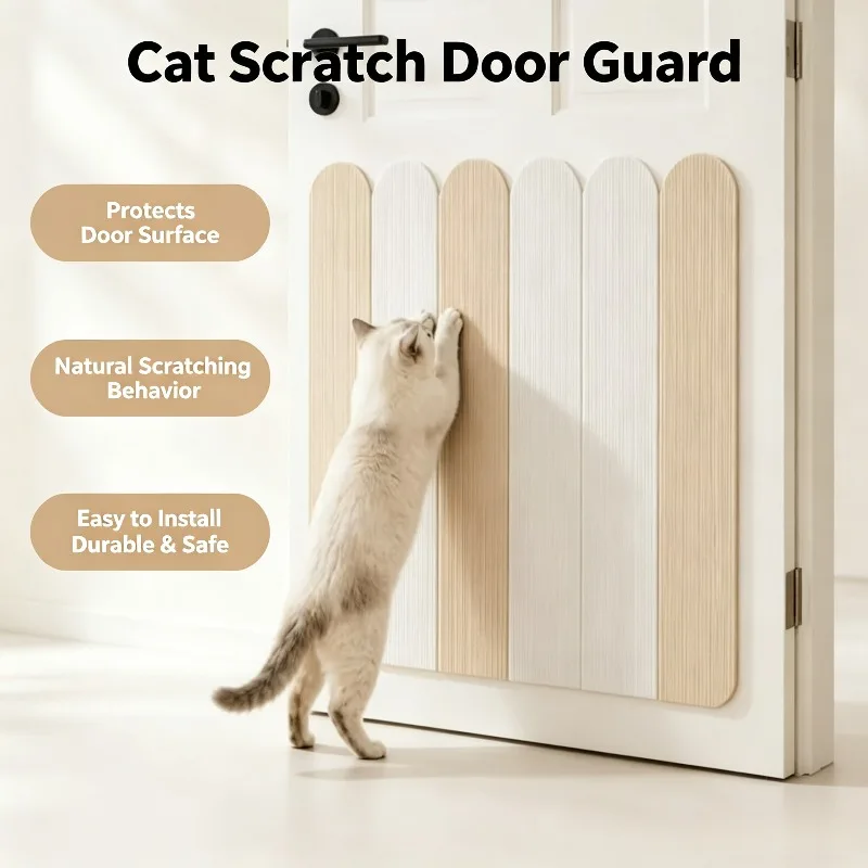New Self Adhesive Vertical Cat Scratching Pad Wall Mount Wear Resistant No Residue Wall Protector Anti Scratch Cat Wall Guard