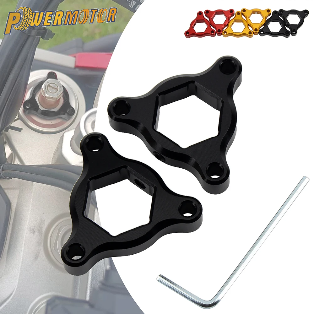For Yamaha MT-09 YZF R6 Suzuki Kawasaki Ducati 1 Pair Motorcycle 14mm 17mm CNC Suspension Fork Preload Adjuster Motorbike Parts