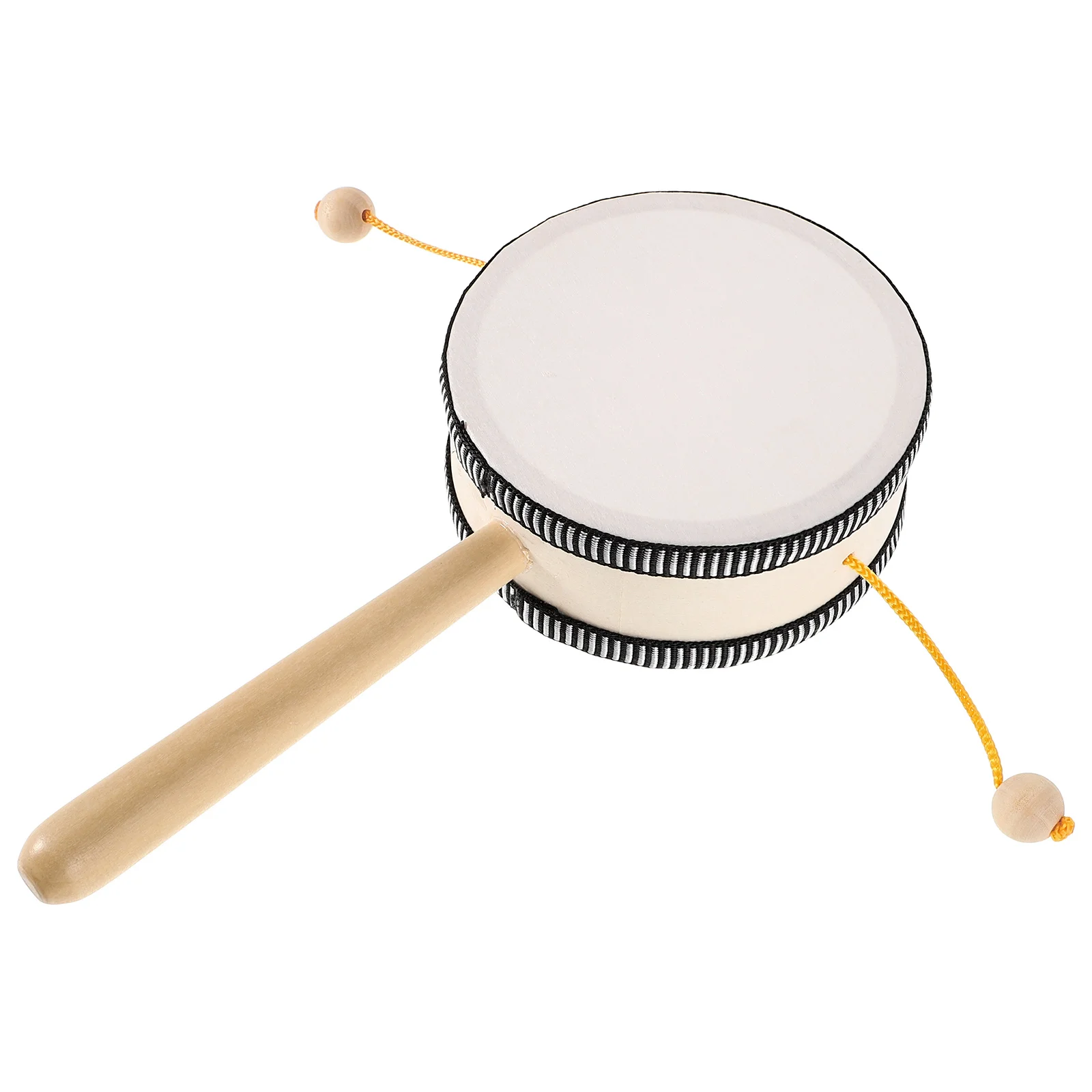 

Handheld Monkey Wave Drum Traditional Percussion Instrument Spinning Rattle For 'S Music Education Safe Wooden