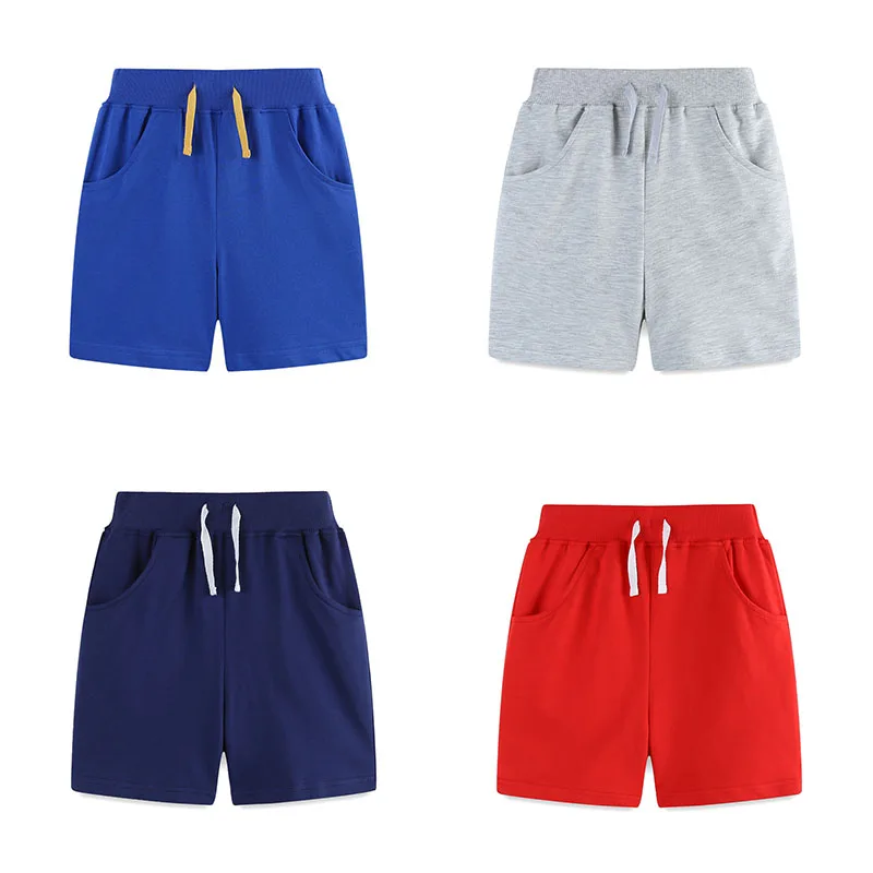 

2-7T Solid Children's Shorts For Boys Girls Drawstring Kids Trousers Pants Baby Clothes Plain Shorts Kids