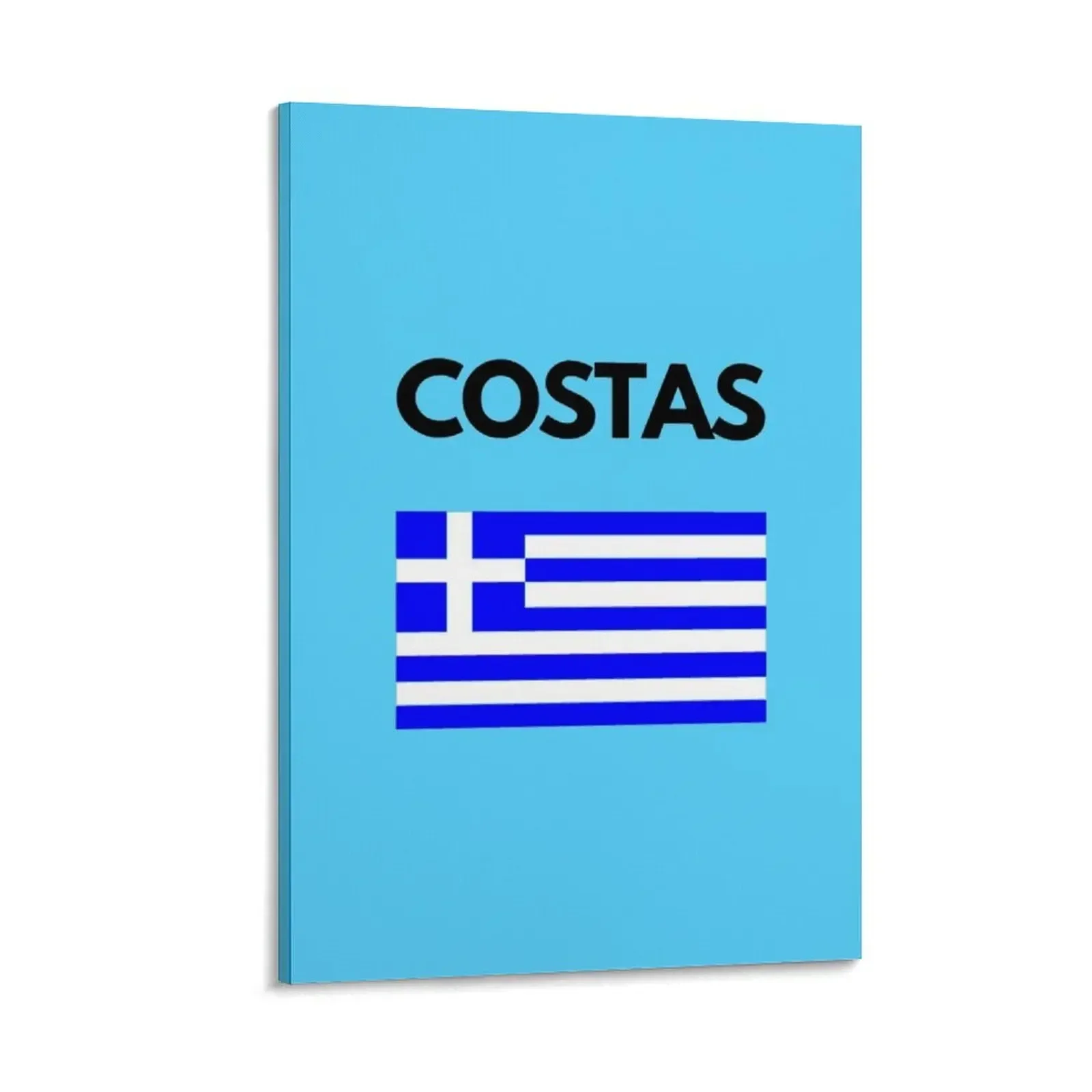 

Costas Greek Name with Greek Flag Design Canvas Painting Home decoration room decorations for men poster anime