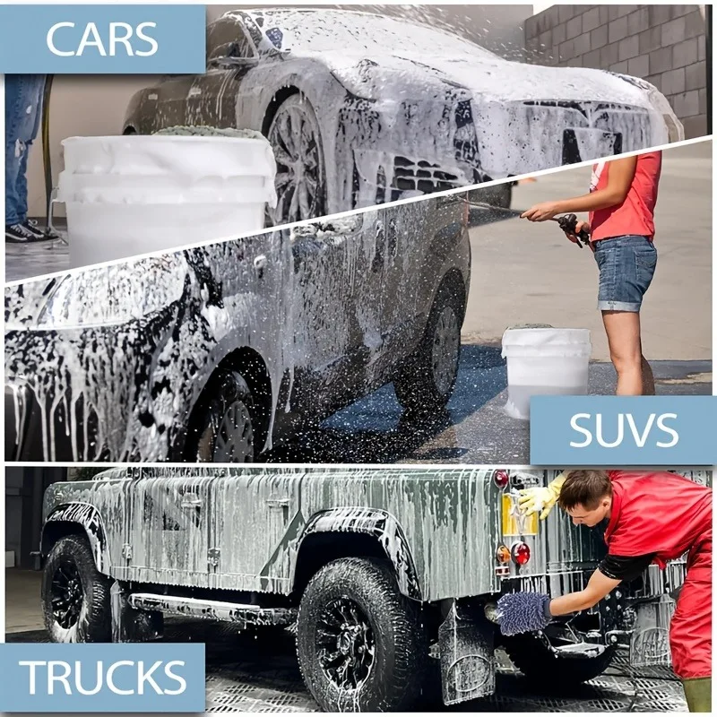 TILONDEX  Double Sided Chenille Car Wash Mitts Microfiber Drying Towel Lint Free Scratch Resistant Auto Wash Kit view 4