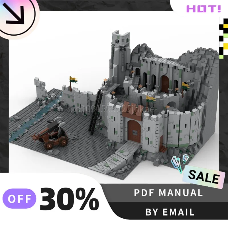 

[3126PCS]Customized MOC Helm's Deep Creative Building Blocks Set STEM Educational Toys DIY Construction Model Kit Birthday Gifts