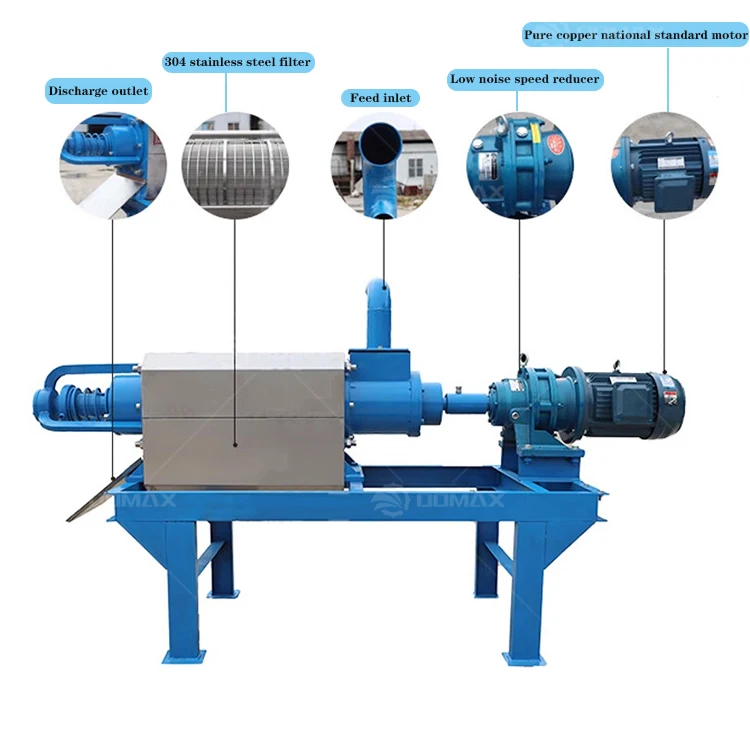 

Cheap Price Feces Farm Waste Manure Fecal Dehydrate Dewater and Drying Machine Extrusion Press of Animal Dung