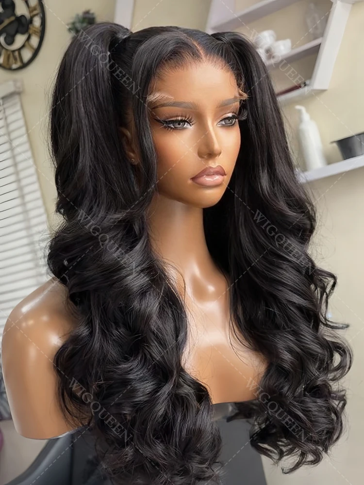 

Парик из натуральных бразильских волос Body Wave с невидимой застежкой на шнурке, 360-градусный кружевной парик, плотность 200%, HD прозрачное кружево 13x6, парик с кружевной вставкой 5x5