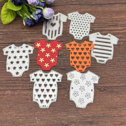 6pcs/set baby clothes Frames Cards Dies Metal Cutting Dies Stencils For DIY Scrapbooking Decorative Embossing Handcraft Template