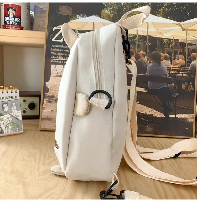 Zigui-mochila de estilo coreano para niñas, morral transparente de estilo coreano, para ir de compras, de viaje, de oveja blanca