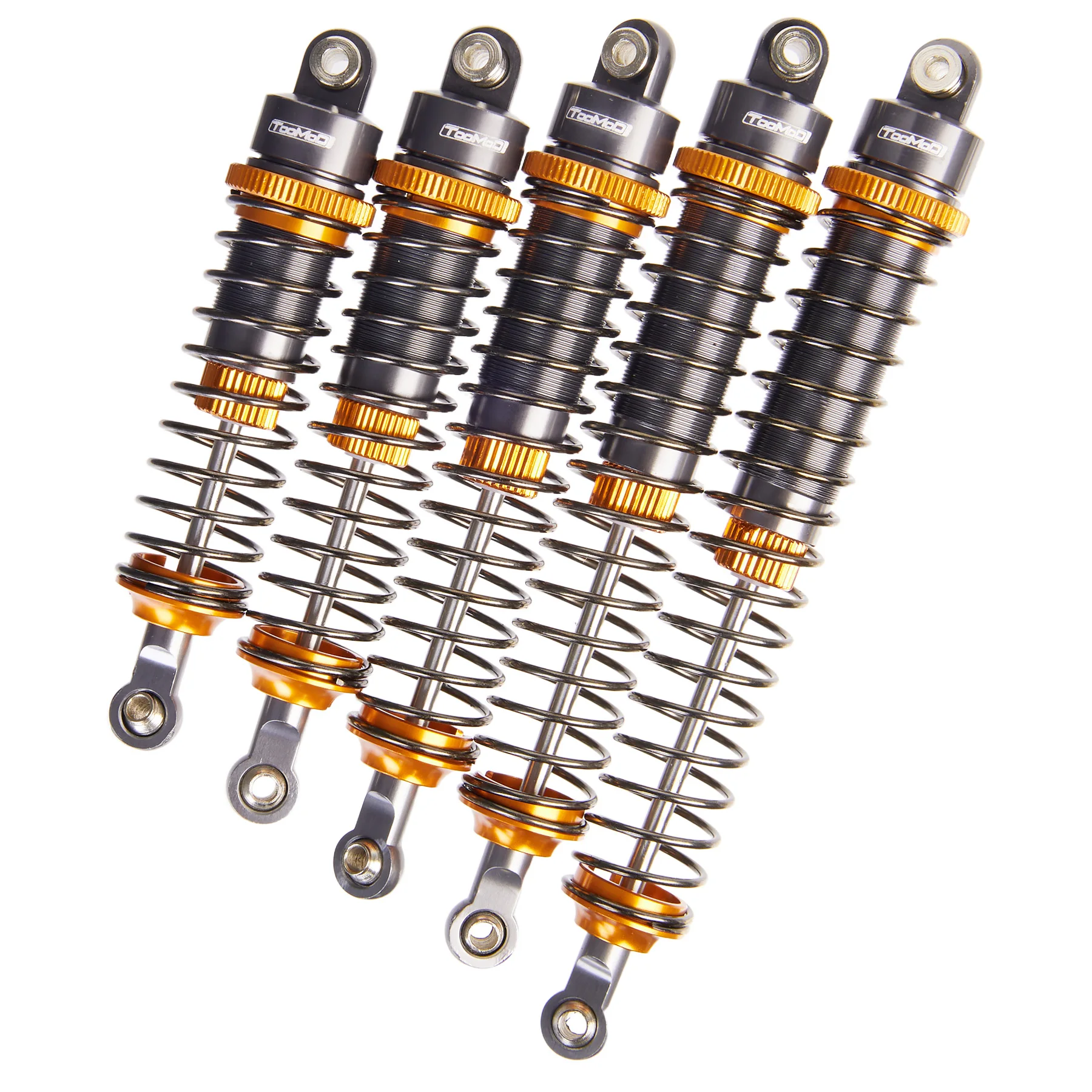 1/10 RC All Alu โลหะผสมน้ํามันโช้คอัพชุดสําหรับ Tamiya Bullhead Axial SCX10 D90 TRX4 Crawler/Monster/รถบรรทุกอัพเกรด