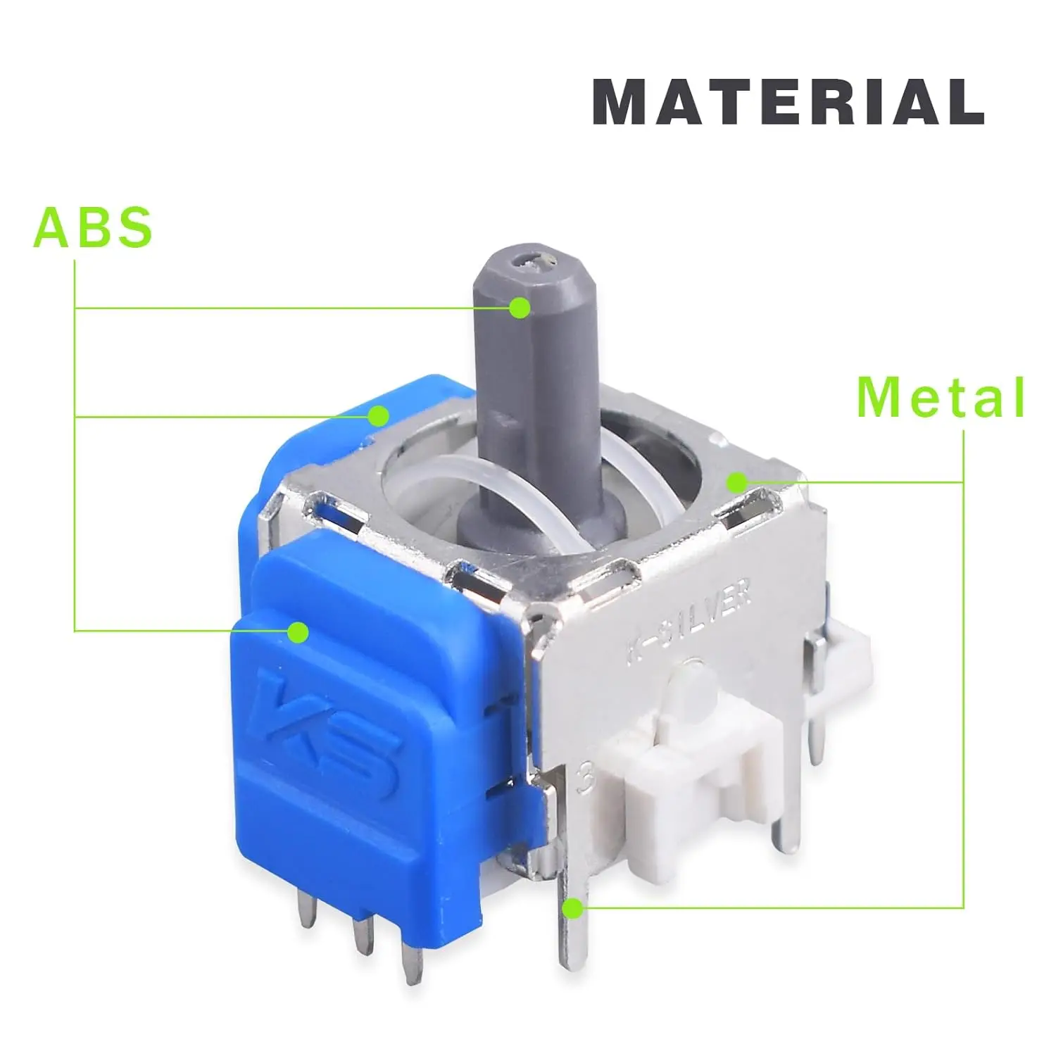 2/10 قطعة ثلاثية الأبعاد التناظرية عصا استبدال TMR تأثير عصا التحكم ل DualSense PS5 PS4 Xbox سلسلة X/S التبديل برو تحكم ترقية