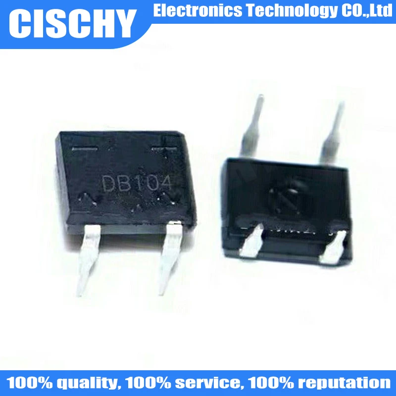 10PCS/LOT DB104 DB104S B104 DIP4 Bridge Rectifier 400V 1A DIP-4 In Stock