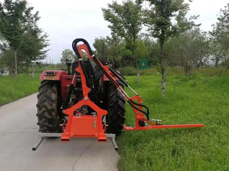 Tractor Mounted Hydraulic Boom Arm Flail Mower 3 Point Hitch Verge Cutter Roadside Orchard Grass Cutting Machine
