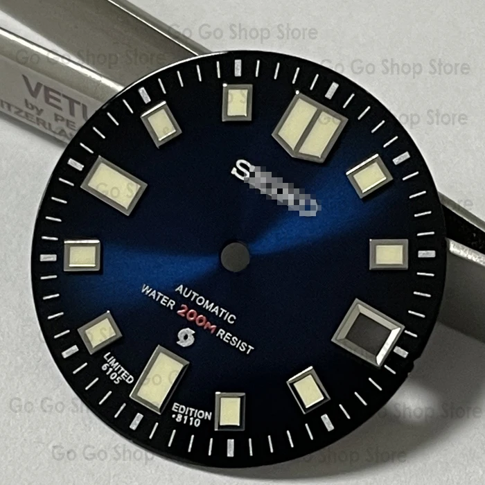 6105 dial for NH35A movement diving watch modified C3 luminous trend