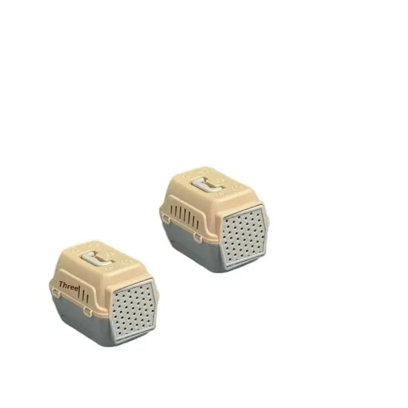 TH 2/4Pcs  Mini Pets Habitat With Door Miniature Dollhouse Pet House For Doll Accessories Realistic Mini Dog & Cat Cage