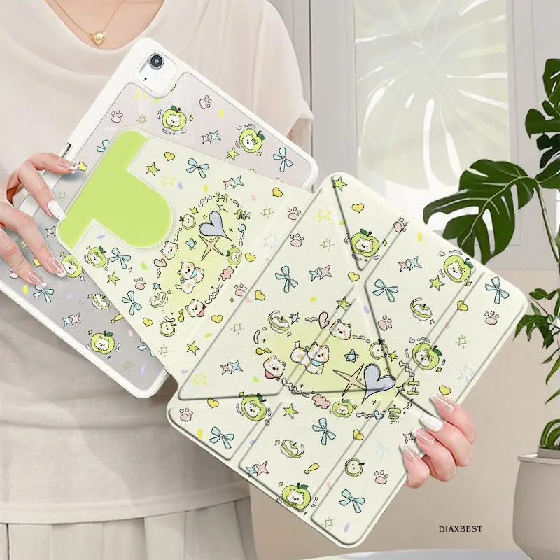 

Чехол Western Highlands Rotate Y Fold для iPad Pro 11, 13 дюймов (2025), iPad Pro 12.9 дюймов, Air 7, 10-го, 11-го поколений, M4/5, MINI, защитный чехол