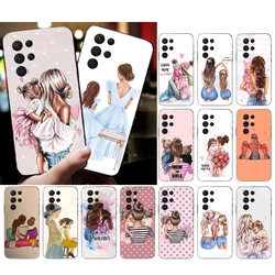 Super Mom Mother Daughter Phone Case For Samsung S26 S25 S24 S23 S22 S21 S20 Ultra S20 S22 S21 S20 FE S24 Plus