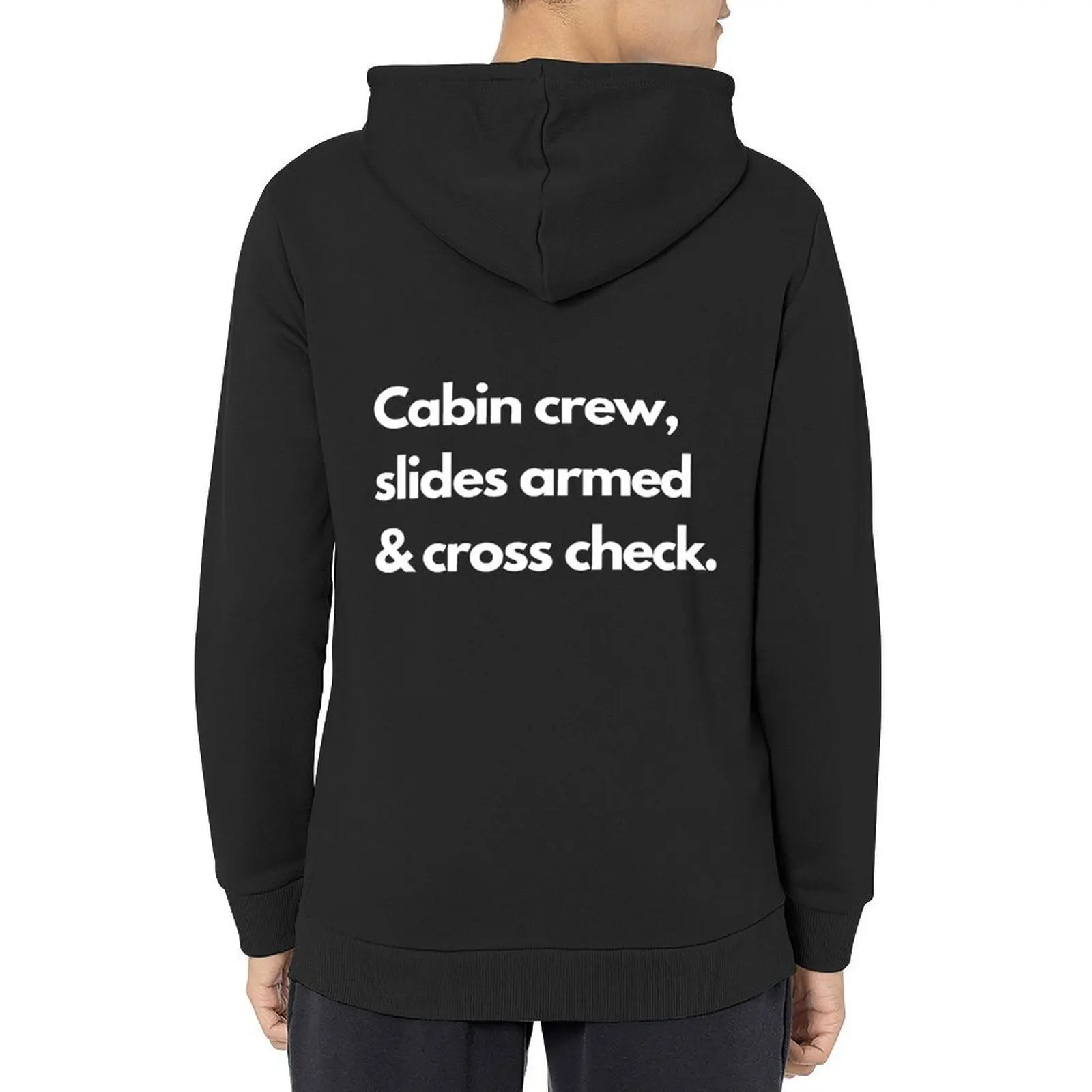 

Cabin Crew Slides Armed and Cross Check Hoodie men clothing mens clothes graphic t shirts men new in hoodies