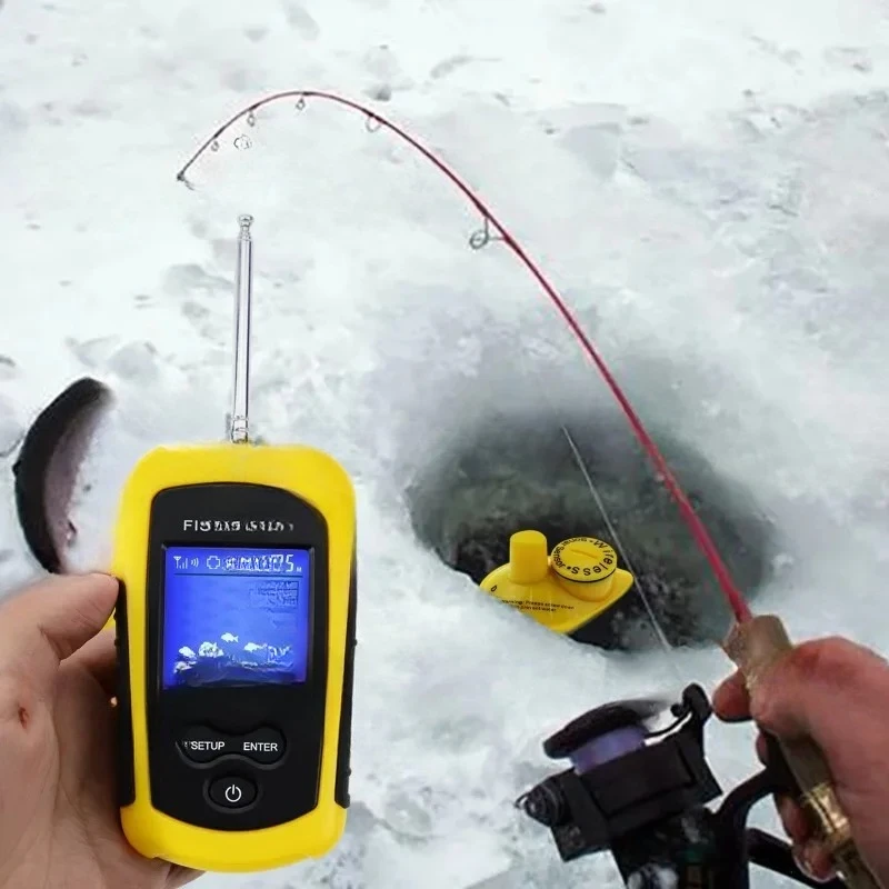 2025 New Digital Fishing Tool Detection Equipment Wireless Sonar Sensor Anti-UV LCD Display Fishing Haihe Lake