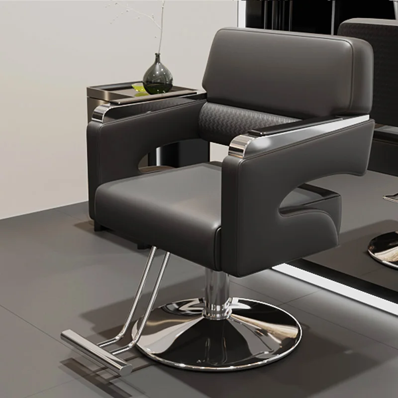 Nordic Originality Barber Chairs Modern Luxury Professional Perm Barber Chairs High-end Barbershop Salon Furniture Cadeira FYBC