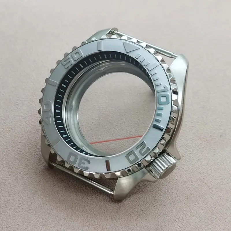 SKX007 Uhrengehäuse, Doppeldeck-Saphirglas, passend für NH35 NH36 4R 7S26 Uhrwerk, stilvolle Lünette, Herren-Taucheruhrengehäuse, Refit-Teile