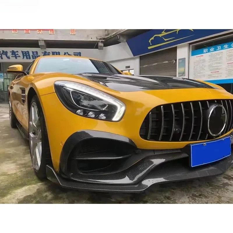 

For Benz AMG GT GTR 2017-2023 Real Carbon Fiber Front Bumper Lip Rear Diffuser Side Skirts Spoiler Air Vents Car Body Kit