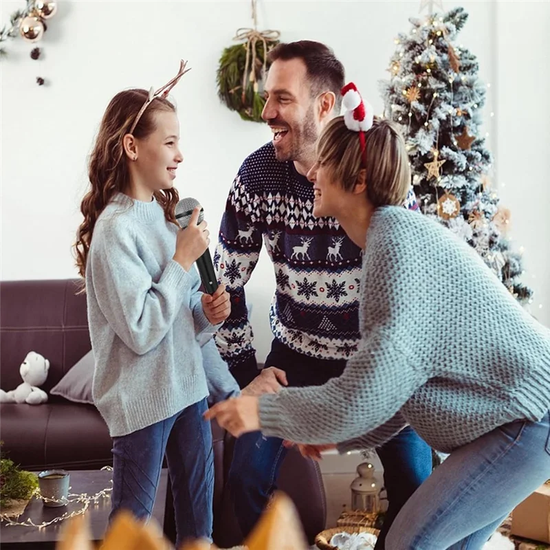 音楽誕生日コスチュームプレイマイク小道具、プラスチックごっこ遊び小道具2個用