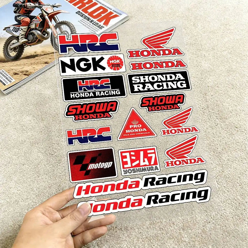 

Laser For Honda Waterproof Reflective Motorbike Stickers Easy Peel Removable Decals For Motorcycle Car