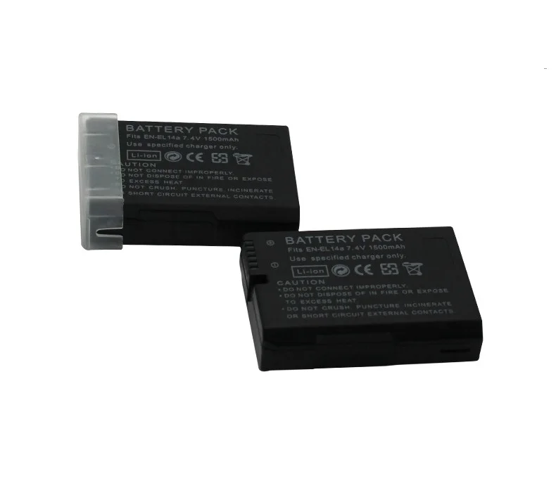 1500mah EN-EL14a EL14 CAMERA BATTERY EN-EL14 For Nikon P7000 P7100 P7800 P7700 D3100 D3200 D3300 D3400 D3500 D5600 D5100 D5300